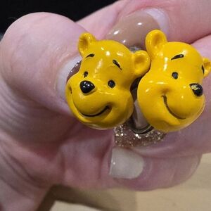 Disney WINNIE THE POOH Bear Character Earrings
